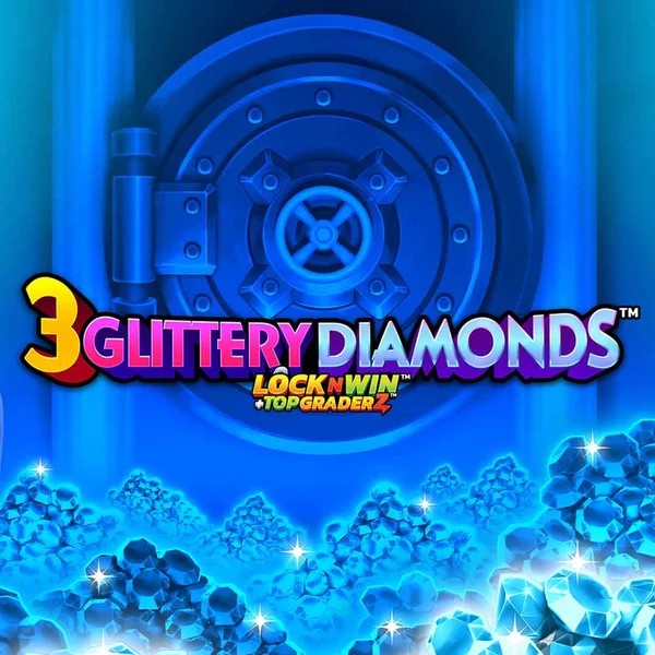 Play 3 Glittery Diamonds slot by PearFiction Studios on bonuskong.dk