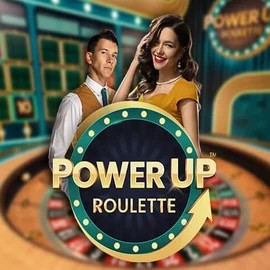 PowerUP Roulette logo by Pragmatic Play at Bonuskong Casino